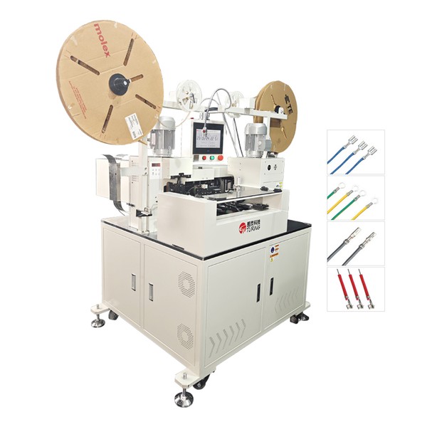 TR-DJ2 Fully Automatic High-speed Cable Double-head Crimping and Tin Dipping Machine — workshop