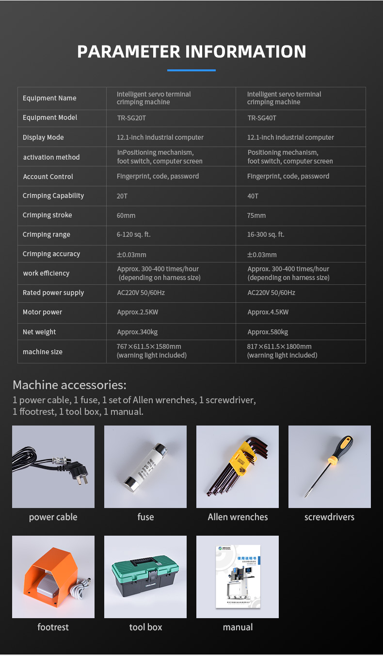 TR-SG20T-40T Intelligent Servo Terminal Crimping Machine — detail 1