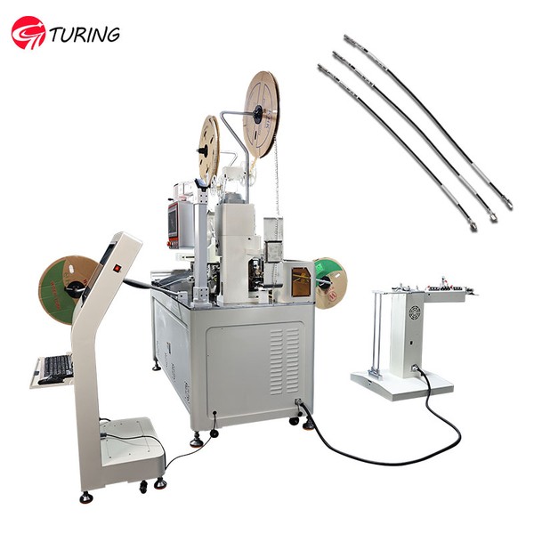 TR-DM02 Double-head Double-piercing Inserting Number Tube Punching Terminal Crimping Machine — process detail