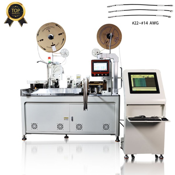 TR-DM02 Double-head Double-piercing Inserting Number Tube Punching Terminal Crimping Machine — workshop