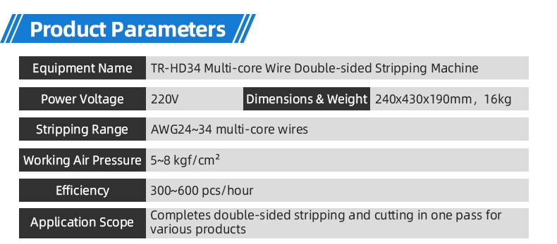 TR-HD34 Multi-core Wire Double-sided Stripping Machine — detail 6