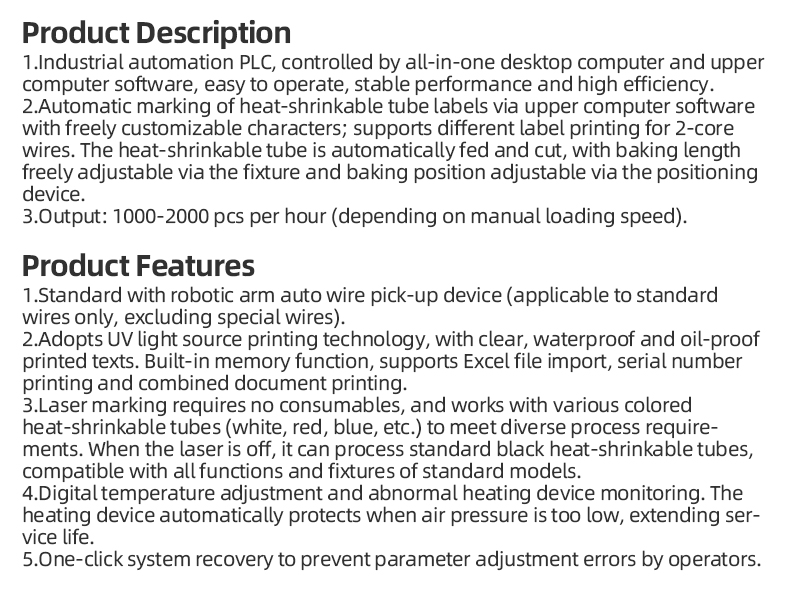 TR-JG03 Laser Marking Heat-Shrinkable Tube Sleeving Machine — detail 4
