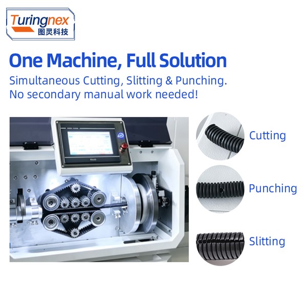 TR-535C Corrugated Pipe Punching & Cutting Machine — applications