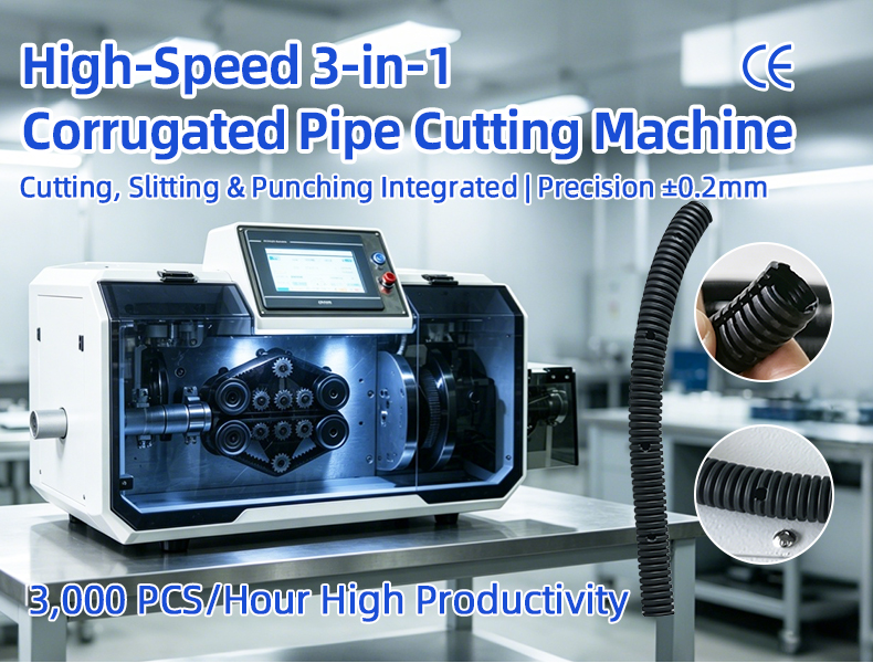 TR-535C Corrugated Pipe Punching & Cutting Machine — detail 1