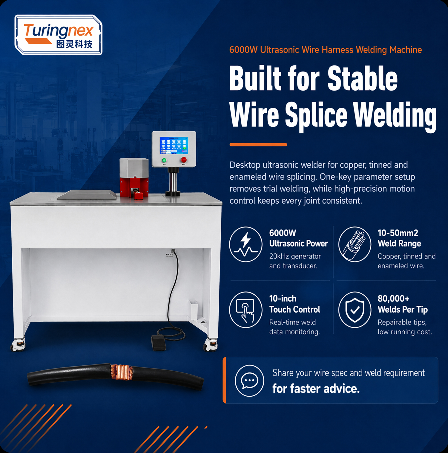 TR-206Z Desktop Ultrasonic Wire Harness Welding Machine — detail 1