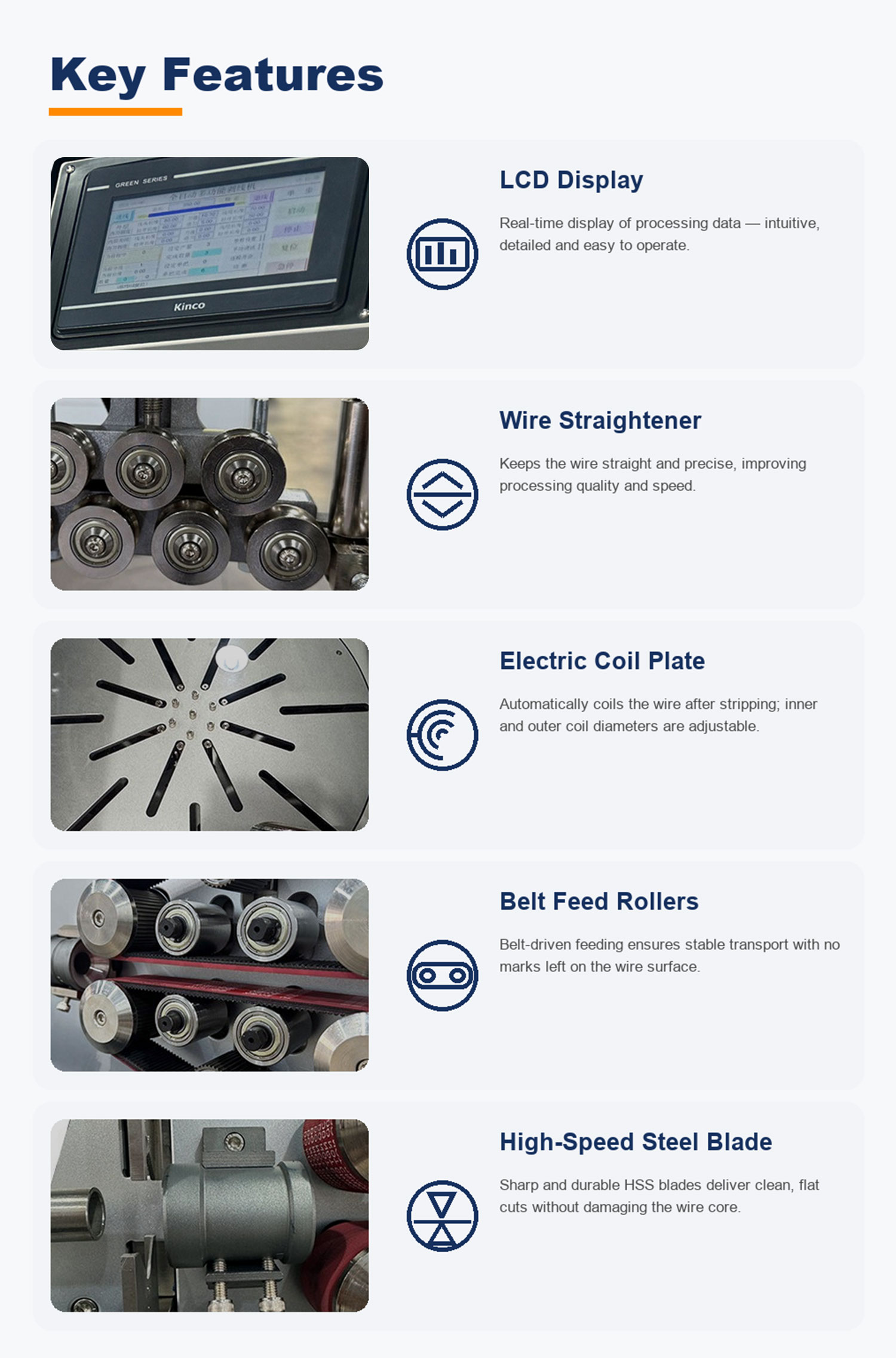 TR-8120 Automatic Wire Stripping & Coiling Machine — detail 4