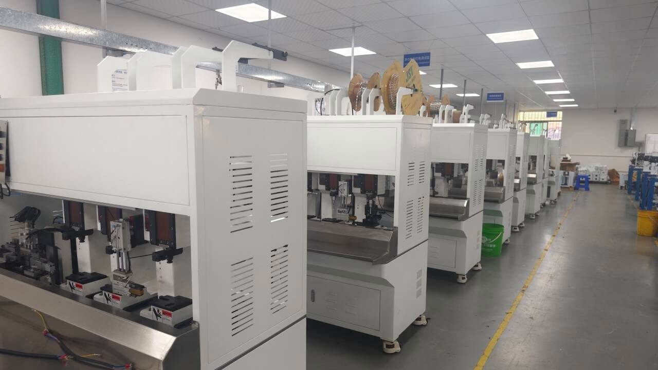 Turingnex factory — Terminal crimping machine debug area